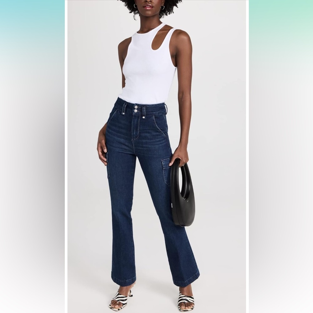 Paige Dion Denim Trouser with cargo pockets 28